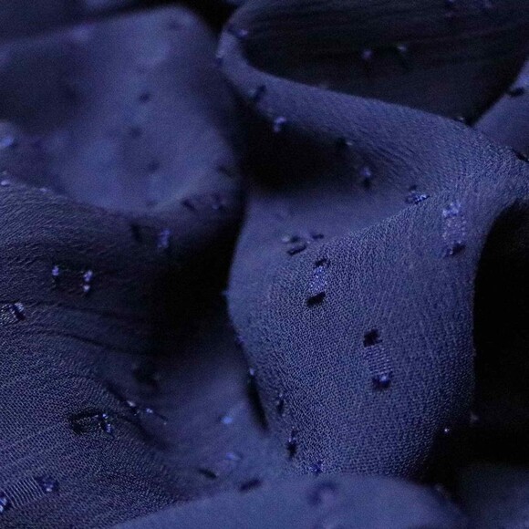 STITCH FIX Mason & Belle Chiffon Lace BOHO Blouse Royal Blue size Medium NWT! - Picture 7 of 9